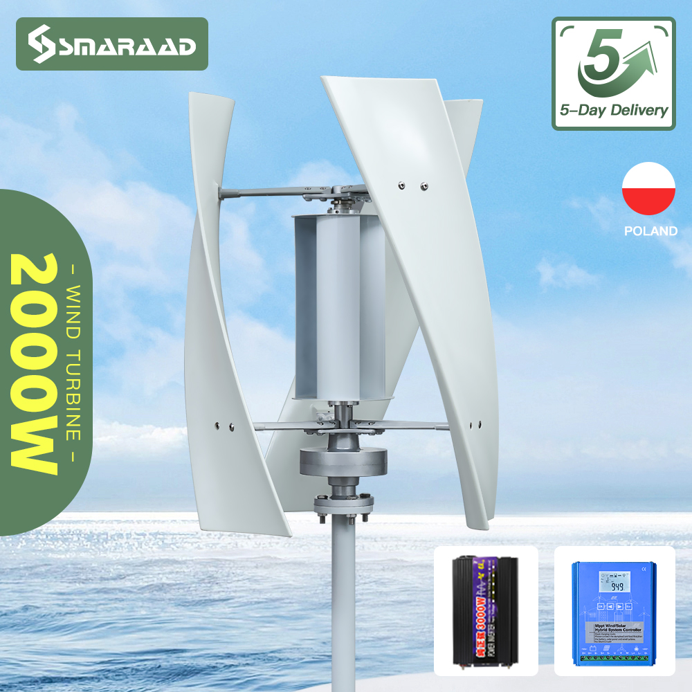 Renewable Energy Model - 2000W Free Energy Vertical Wind Turbine