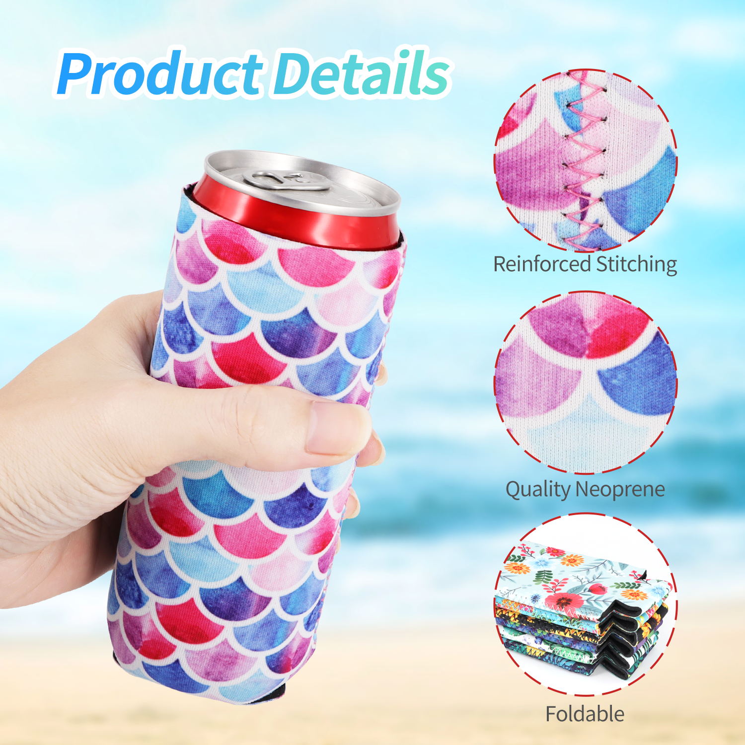 2Pcs Slim Can Sleeves, Reusabl - Renewable Energy Resources ulasan dan harga